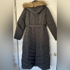 Michael Kors Black Long Poliester Coat